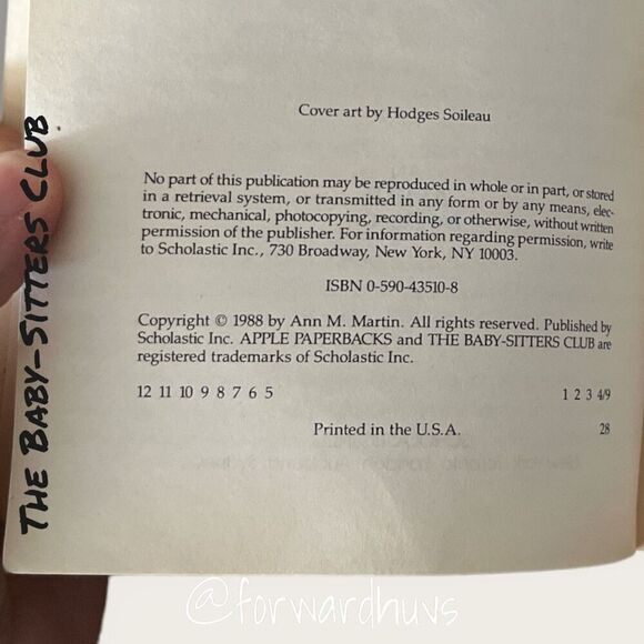 Bundle Sale 3 for $15 | The Baby-Sitters Club | Book #19 | Vintage 1988 - Picture 6 of 8